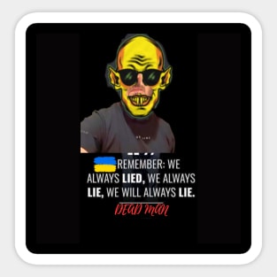 L homme mort Sticker